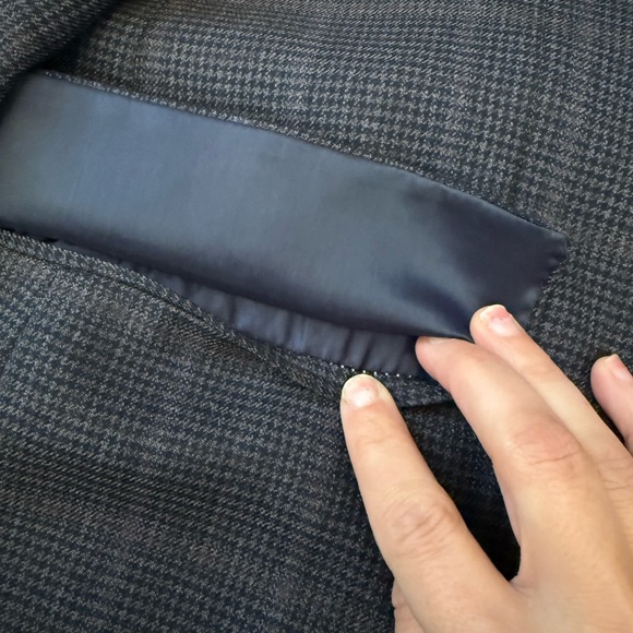 Joseph & Feiss Gold 100% Wool Plaid Sport Coat Blazer 52 Regular | Classic - Picture 4 of 5